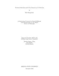 Partisan Polarization and Voter Turnout in U.S. Elections by Erik