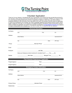 Employee information form - The Turning Point Rape Crisis Center