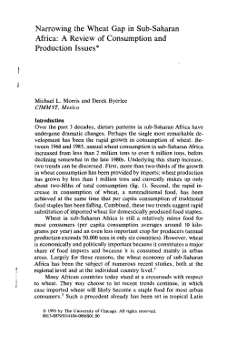 Narrowing the Wheat Gap in Sub-Saharan Africa: A Review