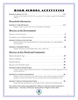 Mercury - High School Activities