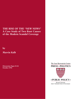 THE RISE OF THE &ldquo;NEW NEWS&rdquo;