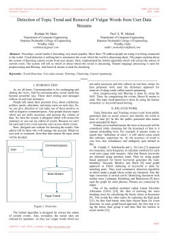 Detection of Topic Trend and Removal of Vulgar Words from