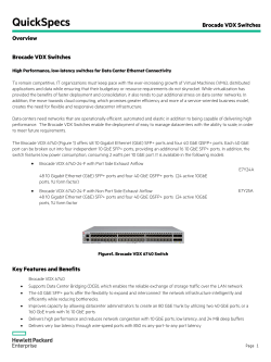 Brocade VDX Switches