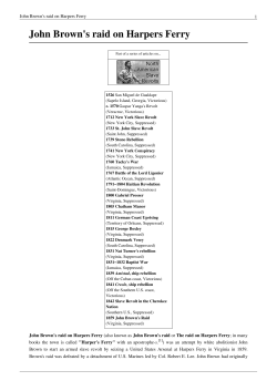 John Brown`s raid on Harpers Ferry