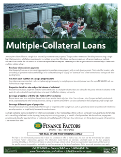 multiple-collateral loan program