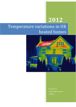 Temperature variations in UK heated homes