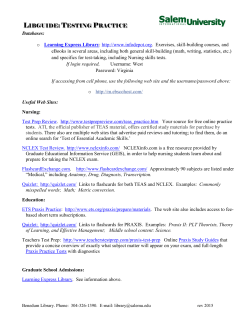 libguide: testing practice - Salem International University
