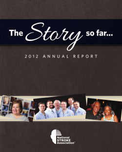 The so far... - National Stroke Association