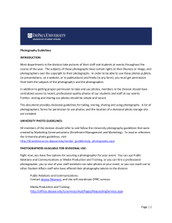 Photography Guidelines - DePaul University Offices Sites