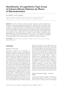 Identification of Logarithmic-Type Creep of Calcium