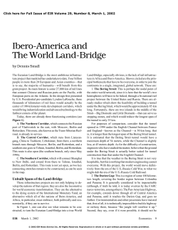 Ibero-America and the World Land