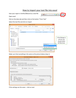 How to import your text file into excel