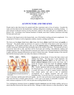 acupuncture and the knee