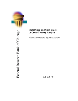 Debit Card and Cash Usage: A Cross-Country Analysis