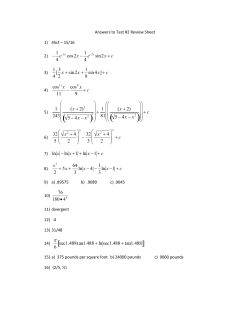 1 4 e-2x cos2x - 1 4 e-2x sin2x + c 1 4 [ 3 2 x + sin2x + 1 8 sin4x]+ c