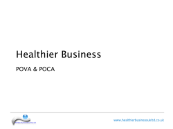 Healthier Business - the Healthier Business Group