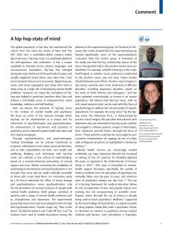 Comment A hip-hop state of mind