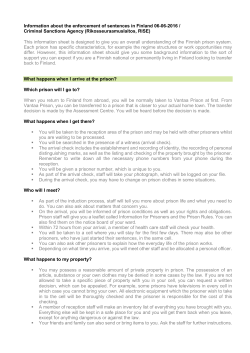 Information about the enforcement of sentences in