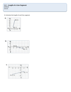 2.2 &ndash; Length of a Line Segment