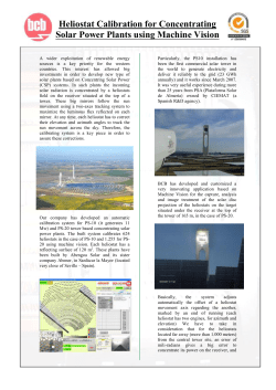 Heliostat Calibration for Concentrating Solar Power Plants using