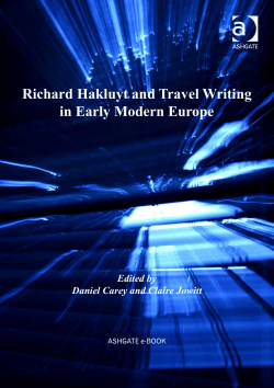 Richard Hakluyt and Travel Writing in Early Modern Europe
