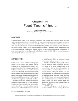 Food Tour of India