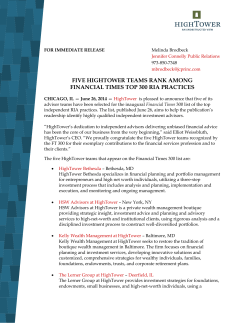five hightower teams rank among financial times top 300 ria practices