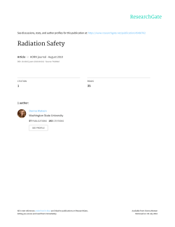 Radiation Safety