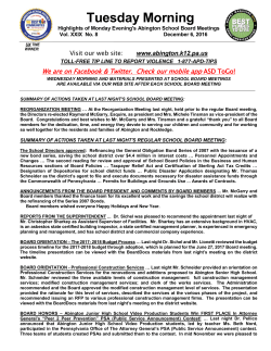 Summary - Abington School District