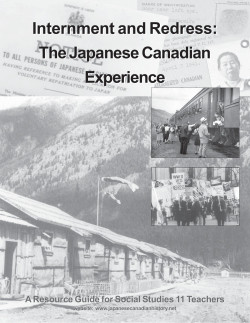 Internment and Redress - Japanese Canadian History.net