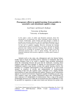Preexposure effects in spatial learning: from gestaltic to associative