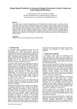 Design Rework Prediction in Concurrent Design Environment