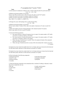 3rd exam (global) of the 2nd term for 3rd ESO F Name