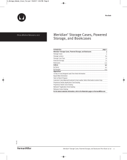 Meridian Storage Cases, Powered Storage, and Bookcases