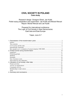 CIVIL SOCIETY IN POLAND