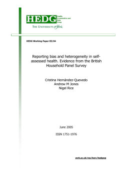 Reporting bias and heterogeneity in self