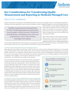 Key Considerations for Transforming Quality