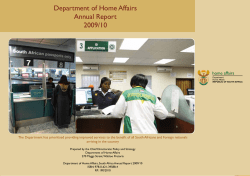 Department of Home Affairs Annual Report 2009/10