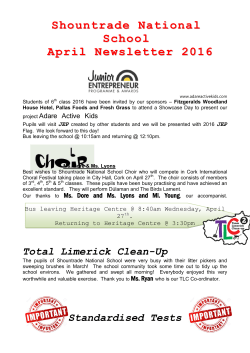 Shountrade National School April Newsletter 2016