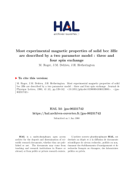 Most experimental magnetic properties of solid bcc 3He are