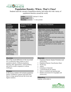 Population Density: Whew, That`s Close!