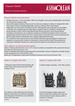 Chaucer`s World - Ashmolean Museum