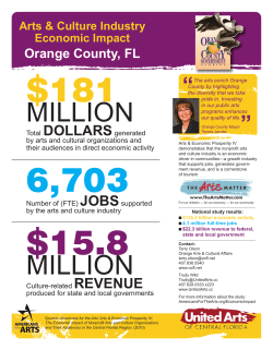 MILLION MILLION - United Arts of Central Florida