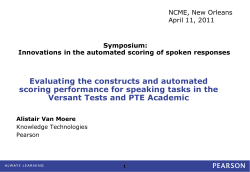 Evaluating the constructs and automated scoring