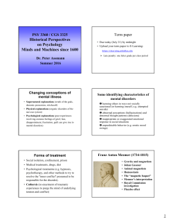 Freud and psychoanalysis - The University of Texas at Dallas