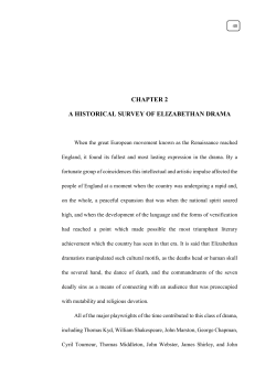 chapter 2 a historical survey of elizabethan drama