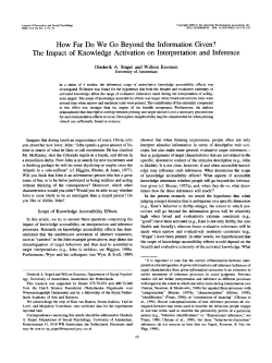 How Far Do We Go Beyond the Information Given?