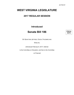 Bill Text - West Virginia Legislature