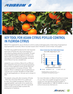 DIBROM Citrus Sell Sheet - AMVAC Chemical Corporation