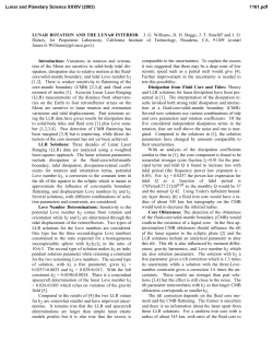 LUNAR ROTATION AND THE LUNAR